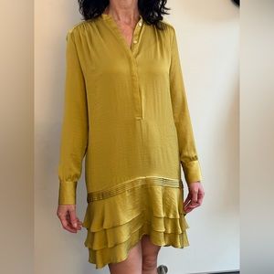 Golden mini shirt, retro style